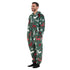 Snuggs Blanket Onesie Green Christmas Deer